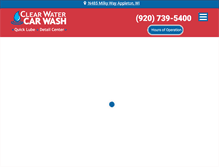 Tablet Screenshot of clearwatercarwash.net